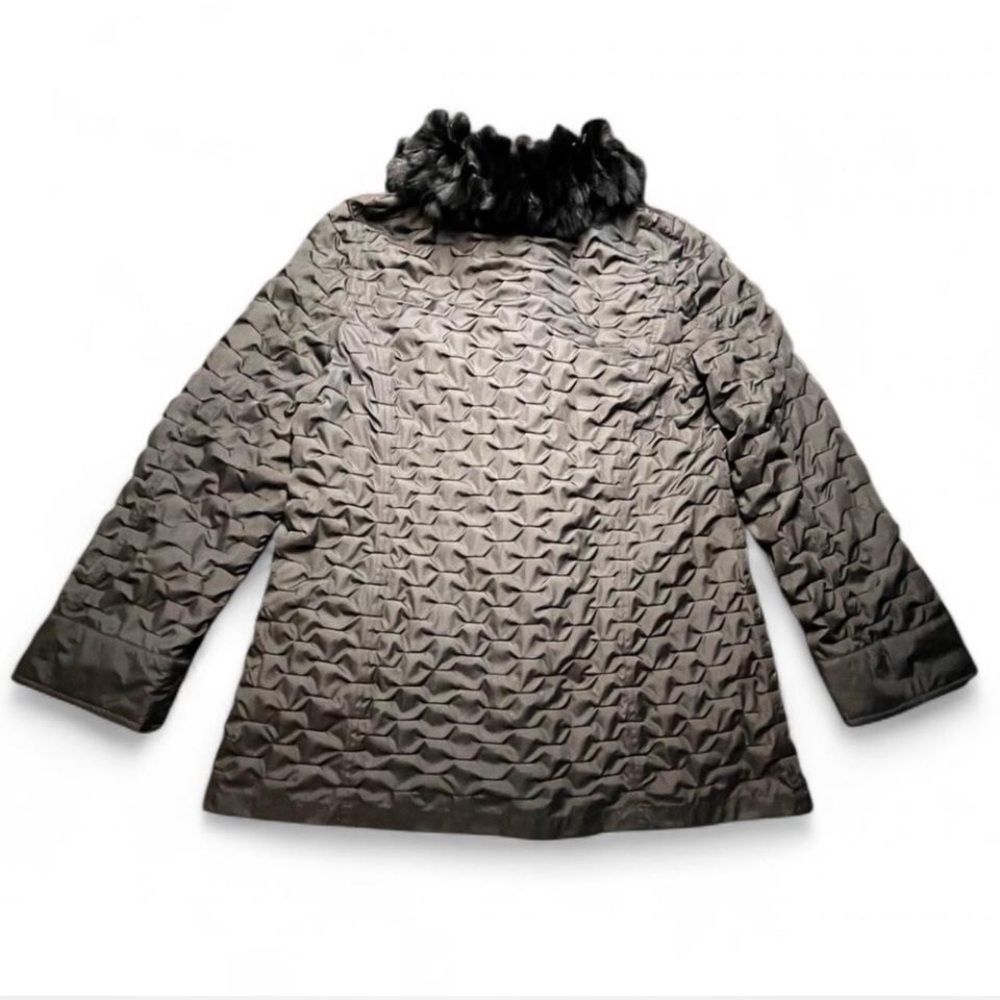 NWT Mavericks Reversible Lightweight Rabbit Sable Coat, S - Picture 6 of 13